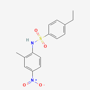 molecular formula C15H16N2O4S B4946956 4-ethyl-N-(2-methyl-4-nitrophenyl)benzenesulfonamide CAS No. 5309-04-6