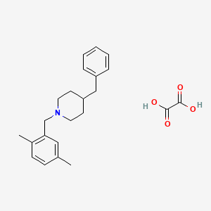 4-Benzyl-1-[(2,5-dimethylphenyl)methyl]piperidine;oxalic acid