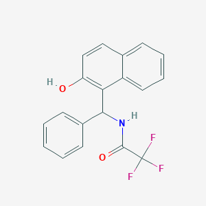 molecular formula C19H14F3NO2 B4946989 2,2,2-trifluoro-N-[(2-hydroxynaphthalen-1-yl)(phenyl)methyl]acetamide 