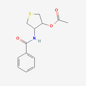 4-(benzoylamino)tetrahydro-3-thienyl acetate