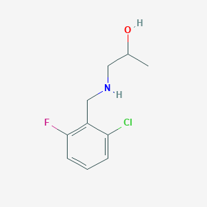 molecular formula C10H13ClFNO B494705 1-[(2-Chloro-6-fluorobenzyl)amino]propan-2-ol CAS No. 869945-38-0