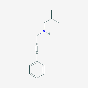 N-(2-methylpropyl)-3-phenylprop-2-yn-1-amine