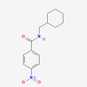 molecular formula C14H18N2O3 B4947072 N-(cyclohexylmethyl)-4-nitrobenzamide 