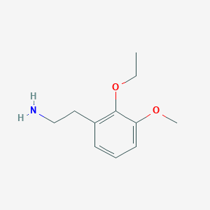molecular formula C11H17NO2 B494709 (2-Ethoxy-3-methoxy-benzyl)-methyl-amine CAS No. 709649-59-2