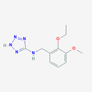 molecular formula C11H15N5O2 B494716 N-(2-ethoxy-3-methoxybenzyl)-1H-tetrazol-5-amine CAS No. 880865-20-3