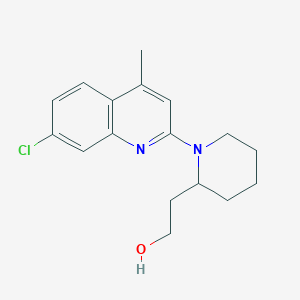 2-[1-(7-chloro-4-methyl-2-quinolinyl)-2-piperidinyl]ethanol