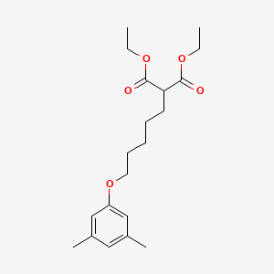 Diethyl 2-[5-(3,5-dimethylphenoxy)pentyl]propanedioate