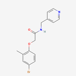 2-(4-bromo-2-methylphenoxy)-N-(4-pyridinylmethyl)acetamide