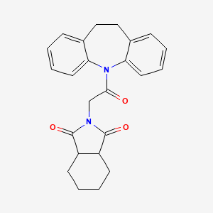 2-[2-(10,11-dihydro-5H-dibenzo[b,f]azepin-5-yl)-2-oxoethyl]hexahydro-1H-isoindole-1,3(2H)-dione