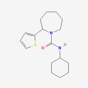 N-cyclohexyl-2-(2-thienyl)-1-azepanecarboxamide