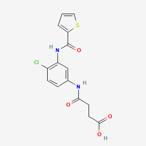 4-[4-Chloro-3-(thiophene-2-carbonylamino)anilino]-4-oxobutanoic acid