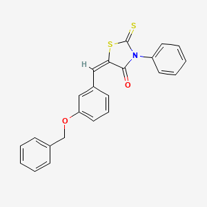 5-[3-(benzyloxy)benzylidene]-3-phenyl-2-thioxo-1,3-thiazolidin-4-one