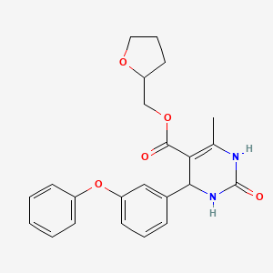 tetrahydro-2-furanylmethyl 6-methyl-2-oxo-4-(3-phenoxyphenyl)-1,2,3,4-tetrahydro-5-pyrimidinecarboxylate