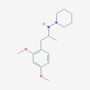 molecular formula C16H26N2O2 B4947403 N-[2-(2,4-dimethoxyphenyl)-1-methylethyl]-1-piperidinamine 