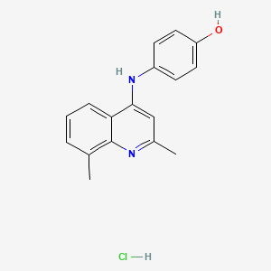 4-[(2,8-dimethyl-4-quinolinyl)amino]phenol hydrochloride