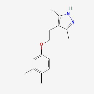 4-[2-(3,4-dimethylphenoxy)ethyl]-3,5-dimethyl-1H-pyrazole