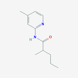 molecular formula C12H18N2O B4947493 2-methyl-N-(4-methylpyridin-2-yl)pentanamide 