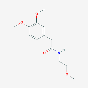 2-(3,4-dimethoxyphenyl)-N-(2-methoxyethyl)acetamide