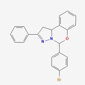 5-(4-bromophenyl)-2-phenyl-1,10b-dihydropyrazolo[1,5-c][1,3]benzoxazine