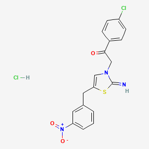 1-(4-chlorophenyl)-2-[2-imino-5-(3-nitrobenzyl)-1,3-thiazol-3(2H)-yl]ethanone hydrochloride