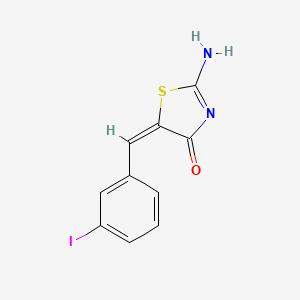 (5E)-2-amino-5-[(3-iodophenyl)methylidene]-1,3-thiazol-4-one