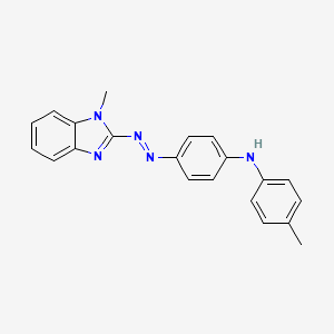 4-methyl-N-{4-[(1-methyl-1H-benzimidazol-2-yl)diazenyl]phenyl}aniline