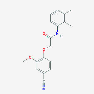 2-(4-cyano-2-methoxyphenoxy)-N-(2,3-dimethylphenyl)acetamide