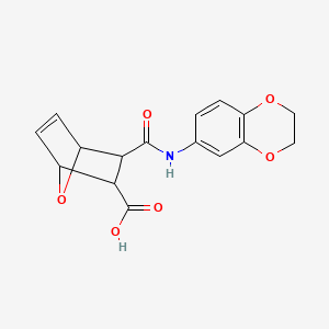 3-[(2,3-dihydro-1,4-benzodioxin-6-ylamino)carbonyl]-7-oxabicyclo[2.2.1]hept-5-ene-2-carboxylic acid