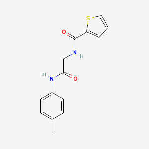 molecular formula C14H14N2O2S B4947747 N-{2-[(4-methylphenyl)amino]-2-oxoethyl}-2-thiophenecarboxamide 