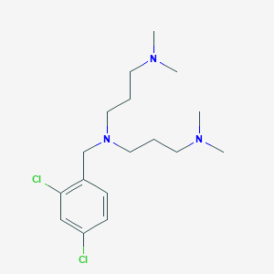 molecular formula C17H29Cl2N3 B4947767 (2,4-dichlorobenzyl)bis[3-(dimethylamino)propyl]amine 