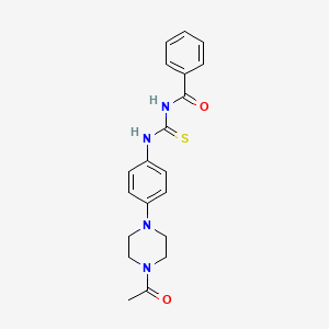 N-({[4-(4-acetyl-1-piperazinyl)phenyl]amino}carbonothioyl)benzamide