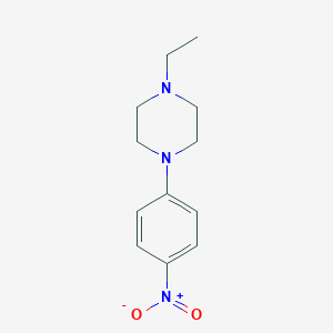 molecular formula C12H17N3O2 B049478 1-Ethyl-4-(4-nitrophenyl)piperazine CAS No. 115619-00-6
