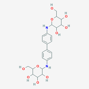 molecular formula C24H32N2O10 B4947806 2,2'-(4,4'-biphenyldiyldiimino)bis[6-(hydroxymethyl)tetrahydro-2H-pyran-3,4,5-triol] 