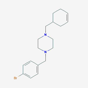 1-(4-Bromobenzyl)-4-(cyclohex-3-en-1-ylmethyl)piperazine