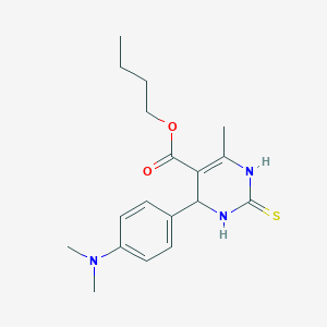 butyl 4-[4-(dimethylamino)phenyl]-6-methyl-2-thioxo-1,2,3,4-tetrahydro-5-pyrimidinecarboxylate