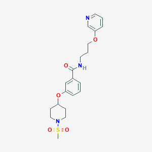 3-{[1-(methylsulfonyl)-4-piperidinyl]oxy}-N-[3-(3-pyridinyloxy)propyl]benzamide