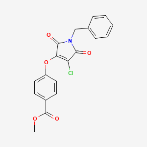 methyl 4-[(1-benzyl-4-chloro-2,5-dioxo-2,5-dihydro-1H-pyrrol-3-yl)oxy]benzoate