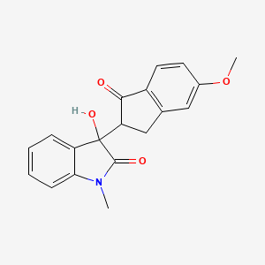 3-hydroxy-3-(5-methoxy-1-oxo-2,3-dihydro-1H-inden-2-yl)-1-methyl-1,3-dihydro-2H-indol-2-one