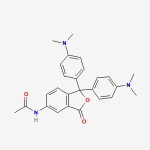 N-{1,1-bis[4-(dimethylamino)phenyl]-3-oxo-1,3-dihydro-2-benzofuran-5-yl}acetamide