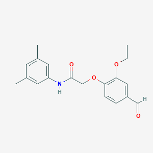 molecular formula C19H21NO4 B4947880 N-(3,5-dimethylphenyl)-2-(2-ethoxy-4-formylphenoxy)acetamide 