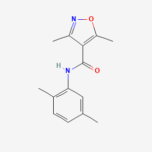 N-(2,5-dimethylphenyl)-3,5-dimethyl-4-isoxazolecarboxamide