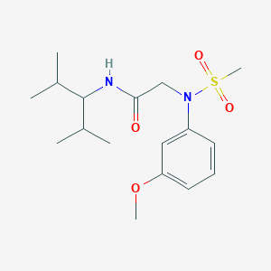 N~1~-(1-isopropyl-2-methylpropyl)-N~2~-(3-methoxyphenyl)-N~2~-(methylsulfonyl)glycinamide