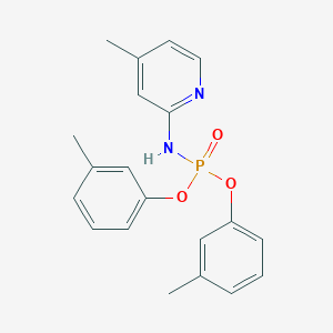 molecular formula C20H21N2O3P B4947981 bis(3-methylphenyl) (4-methyl-2-pyridinyl)amidophosphate 