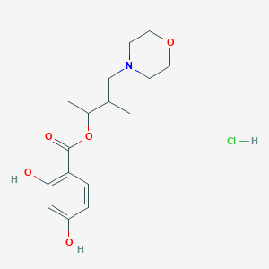 1,2-dimethyl-3-(4-morpholinyl)propyl 2,4-dihydroxybenzoate hydrochloride