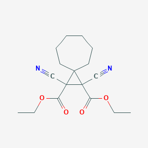 diethyl 1,2-dicyanospiro[2.6]nonane-1,2-dicarboxylate