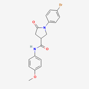 1-(4-bromophenyl)-N-(4-methoxyphenyl)-5-oxo-3-pyrrolidinecarboxamide