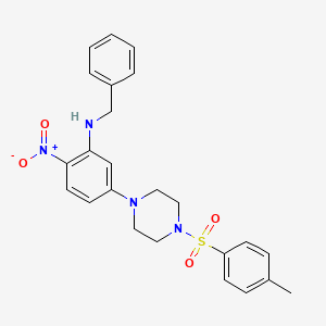 N-benzyl-5-{4-[(4-methylphenyl)sulfonyl]-1-piperazinyl}-2-nitroaniline