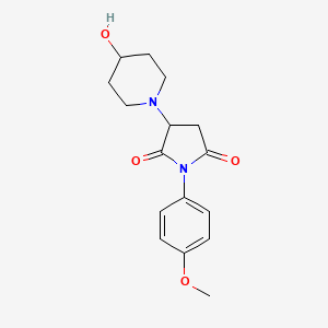 3-(4-Hydroxypiperidin-1-yl)-1-(4-methoxyphenyl)pyrrolidine-2,5-dione