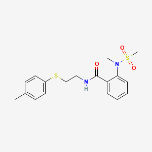 2-[methyl(methylsulfonyl)amino]-N-{2-[(4-methylphenyl)thio]ethyl}benzamide