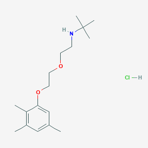 2-methyl-N-[2-[2-(2,3,5-trimethylphenoxy)ethoxy]ethyl]propan-2-amine;hydrochloride